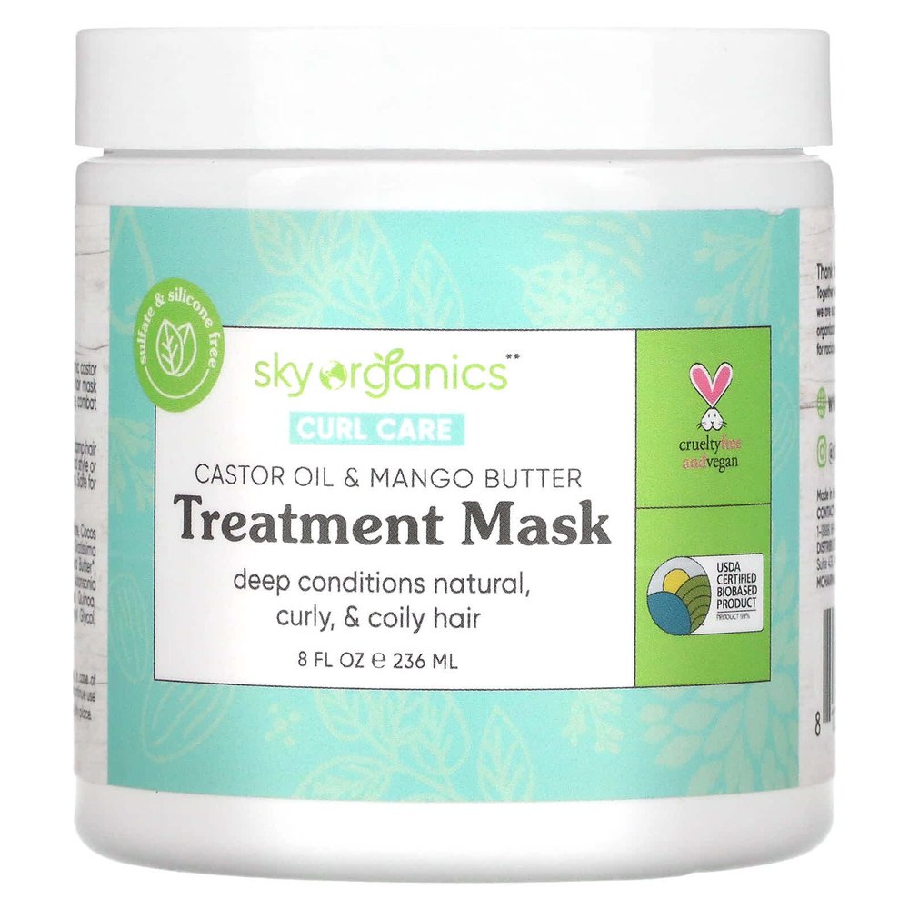 Sky Organics, Curl Care, лечебная маска, 236 мл (8 жидк. унц.)