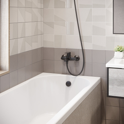 Смеситель для ванны с душем STWORKI Хадстен S17100BK матовый чёрный