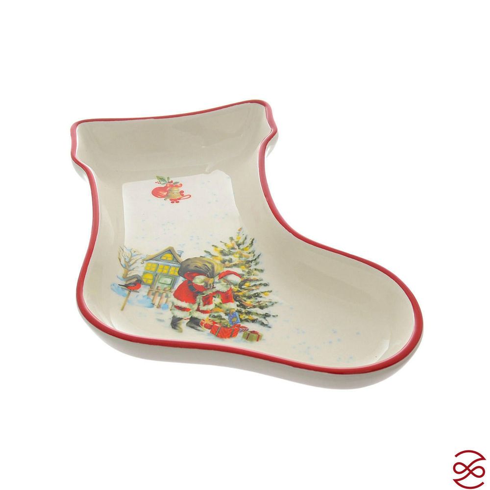 Блюдо сервировочное сапожок Repast Санта 26*20*3,6 см