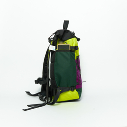 Рюкзак Rolltop Grubo 500 M пурпурный/темно-зеленый/лаймовый