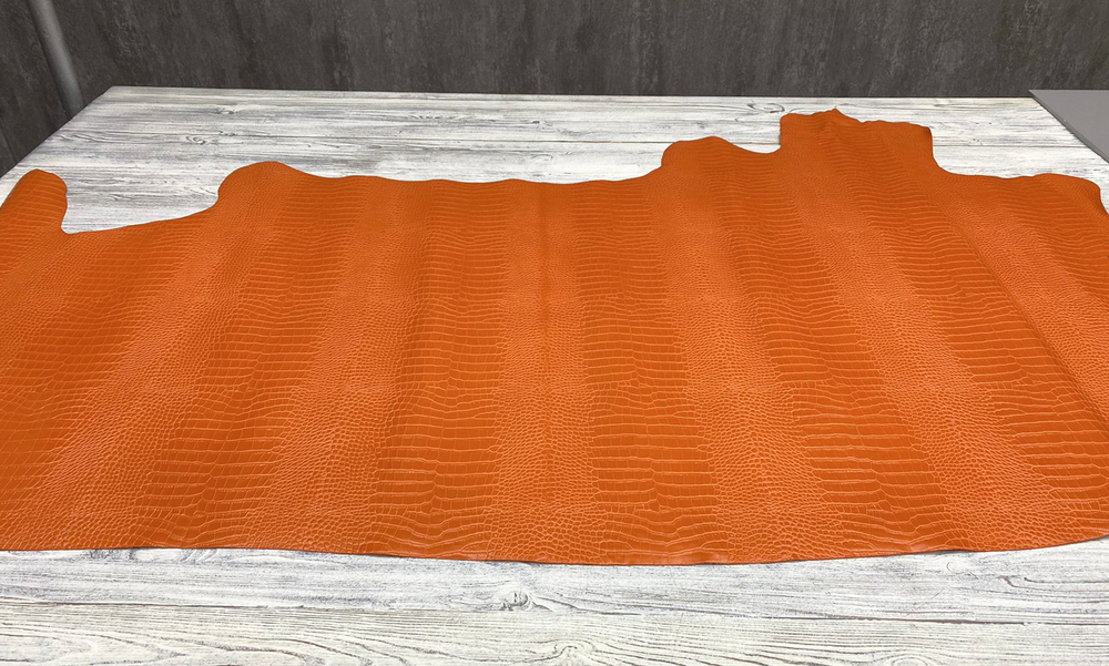 Crocco Mini Margo Amber Orange (0,8-1,0 мм), цв. Оранжевый, натуральная кожа