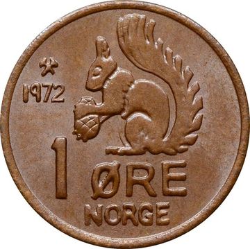 1 эре 1972 Норвегия