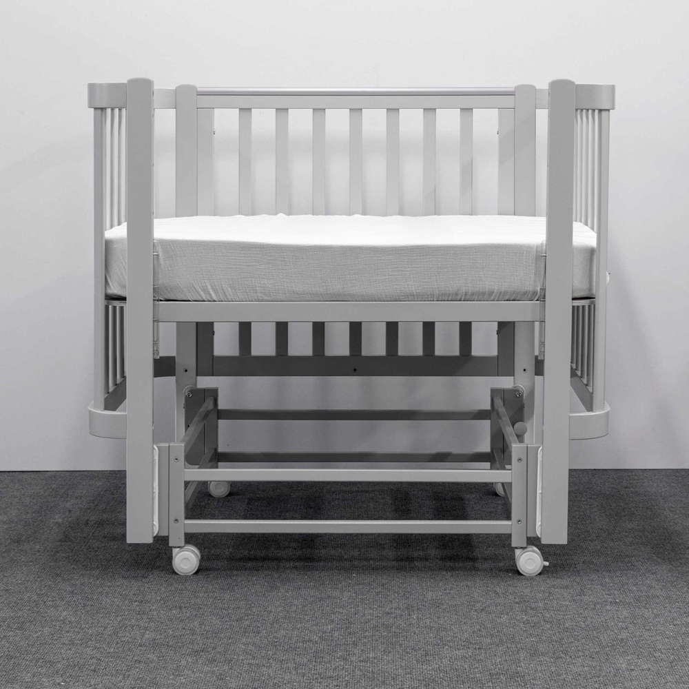 Детская кровать Antemi Terra Light New с маятником, Серый