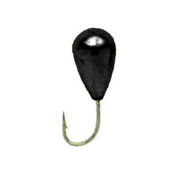 Мормышка вольфрамовая  Lucky John КАПЛЯ с отверстием и кембриком 060/B