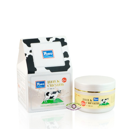 Антивозрастной отбеливающий крем для лица с молочным протеином Cream Q10 Milk Yoko