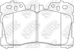 Колодки тормозные NIBK, PN1833, передние, для Lexus LS 2006+