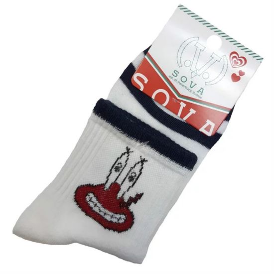 Носки Губка Боб "Мистер Юджин  Крабс", р-р 35-38 (белый/черный)