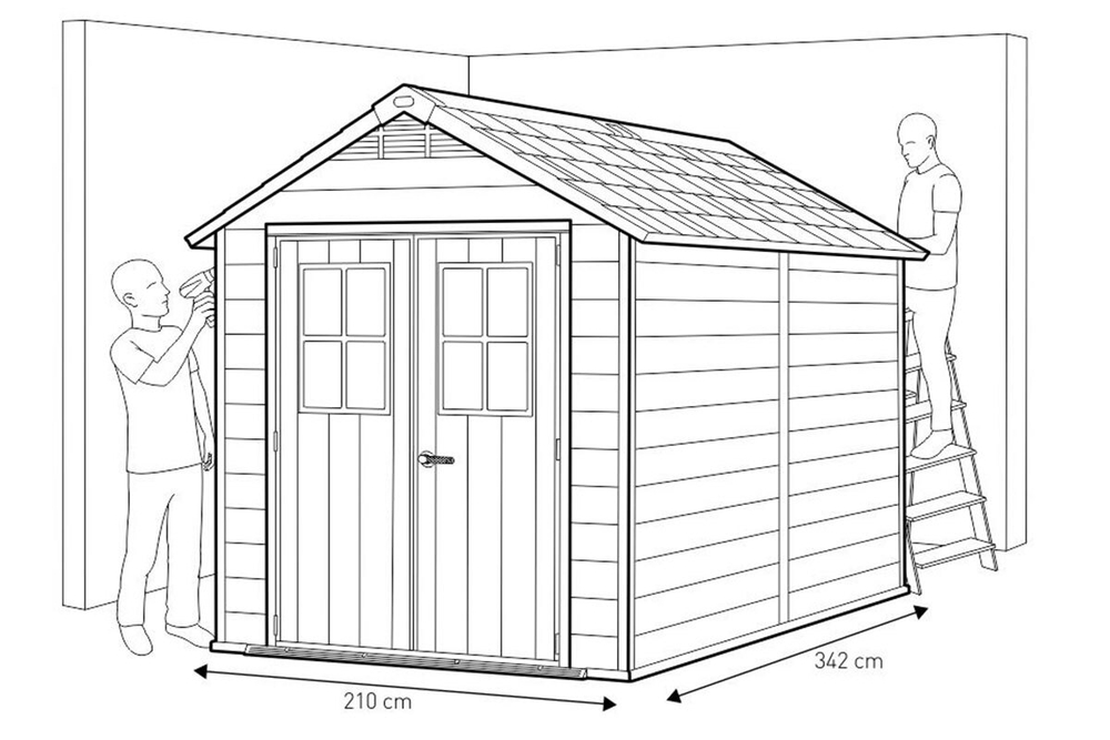 Сарай пластиковый Newton 7511