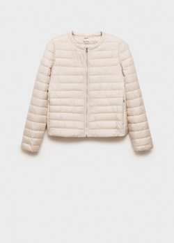 Короткий стеганый анорак с карманами