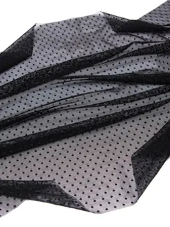 Сетка эластичная ромбик оптом, черный 170