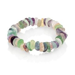 Браслет из натурального Флюорита - галтовка