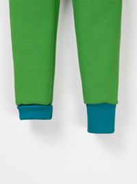Комбинезон с карманами Колор блок "Зеленая мята" утепленный