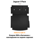 Коврик ЭВА в багажник с накладками на задние сидения для Jaguar I-Pace (18-24г.)