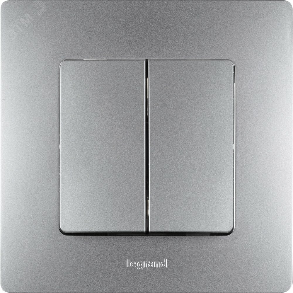 Legrand Etika Алюминий Рамка 1-ая 672551 - 3 шт