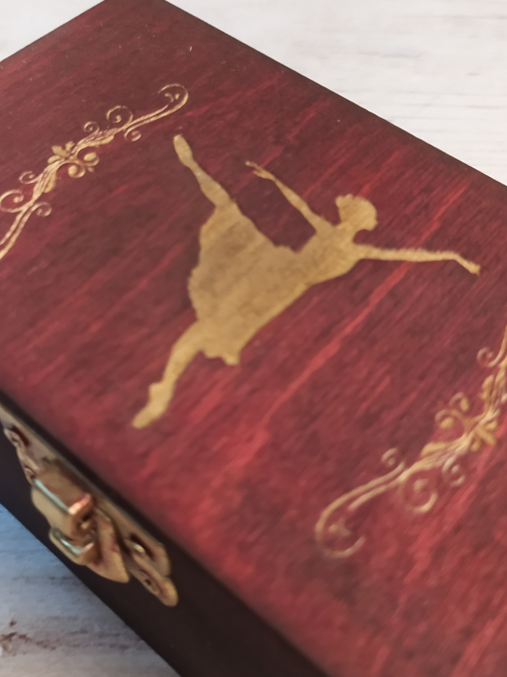 Музыкальная АУДИОшкатулка мини футляр БАЛЕРИНА, 12х7 см с возможностью записи своей мелодии