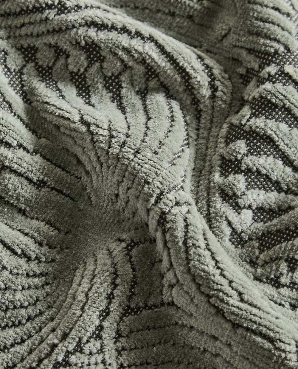 ZARA HOME ЖАККАРДОВОЕ БАННОЕ ПОЛОТЕНЦЕ С МОЗАИЧНЫМ УЗОРОМ, ЗЕЛЕНЫЙ