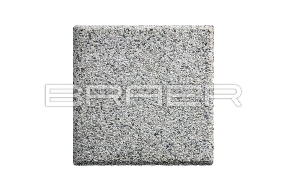 Тротуарная плитка Braer Лувр, Гранит на белом, 200х200 мм, 60 мм