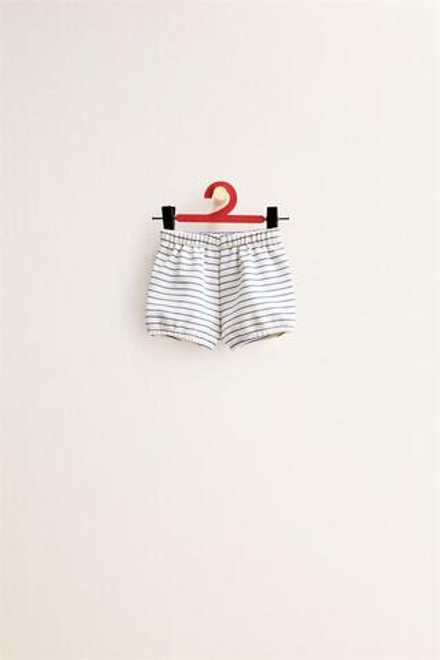 ZARA TIMELESS - ТРУСЫ В ПОЛОСКУ, ЭКРЮ/СИНИЙ