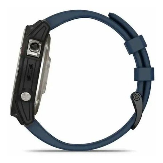 Умные часы Garmin Quatix 7 Pro Amoled, сапфировое стекло, титановый, темно-синий ремешок (010-02803-81)