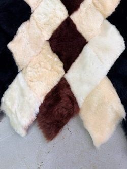 Покрывало меховое ковер из шкуры овчины