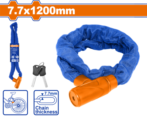 Велосипедный замок 7.7х1200 мм (6/12) WADFOW WBK4177