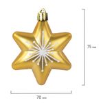 Набор украшений для ели ЗОЛОТАЯ СКАЗКА "Ель и звезды", 3 шт., пластик, цвет ассорти, 591112