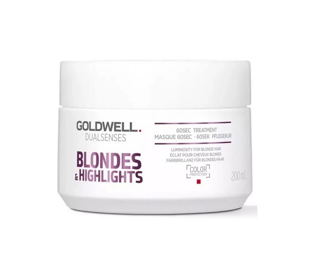 Goldwell Dualsenses Blondes &amp; Highlights 60 sec Treatment - Интенсивный уход за 60 секунд для осветленных и мелированных волос 200мл