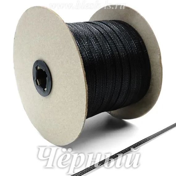 Жёсткий регилин, Чёрный, ширина 6 мм