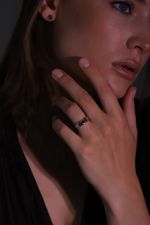 Кольцо Crystal Round с гранатом