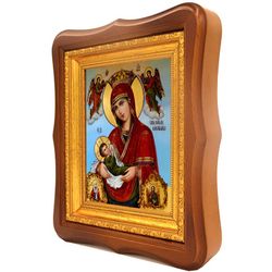 Млекопитательница. Икона Божией Матери на холсте.