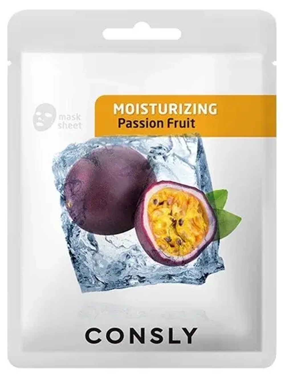 CNS F Маска для лица тканевая увлажняющая с экстрактом маракуйи Passion Fruit Moisturizing Mask Pack 20 мл