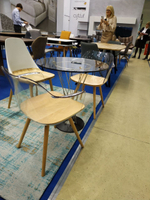 Стул DC-S123 белый/бук