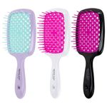 Расческа для волос массажная 20х8,5 см, цвета АССОРТИ MONTE VITA (МОНТЕ ВИТА), 457415