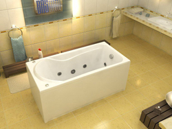 Акриловая ванна Bas (Бас) Бриз 150x75, с каркасом