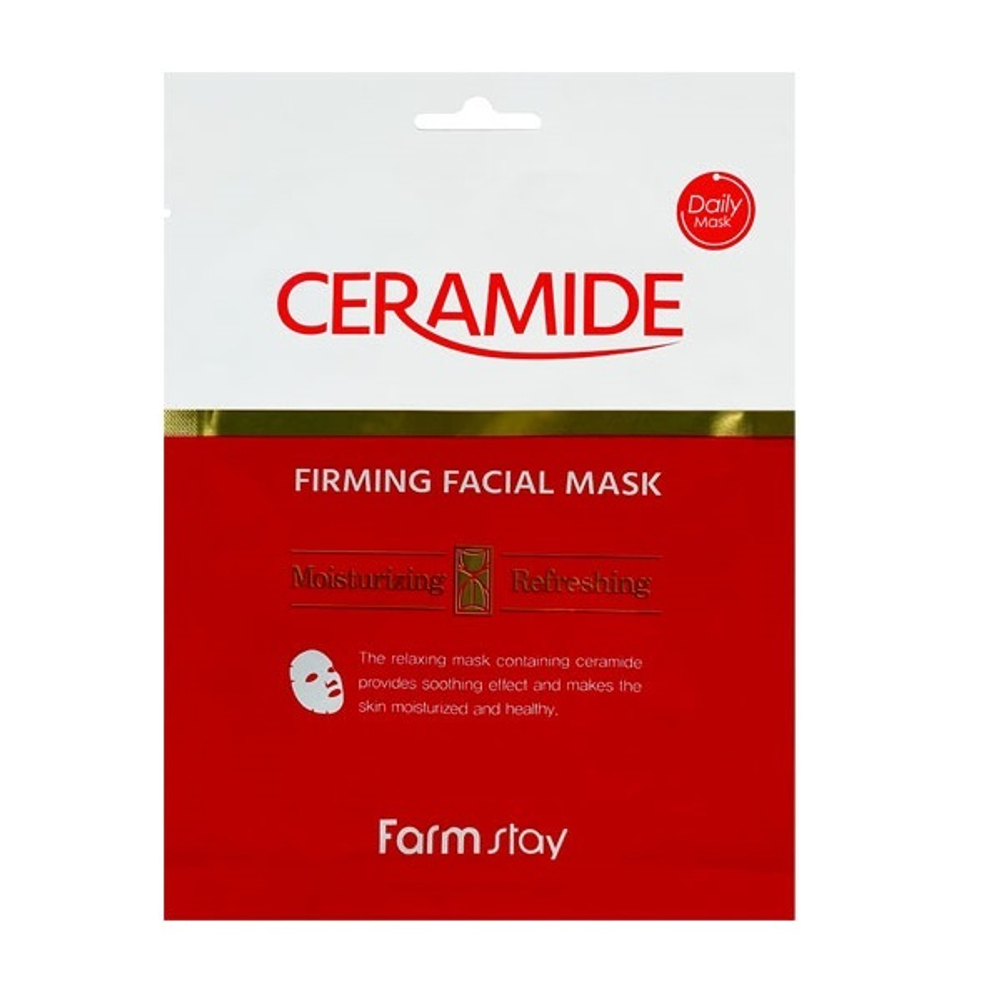 Маска укрепляющая тканевая с керамидами FarmStay Ceramide Firming Facial Mask