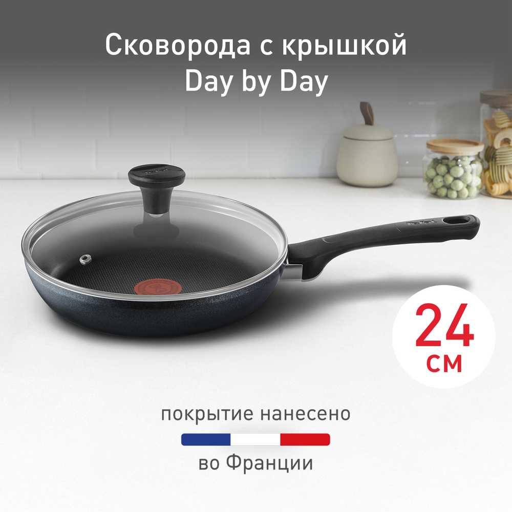 Сковорода с крышкой Tefal Day by Day 24 см 04216924