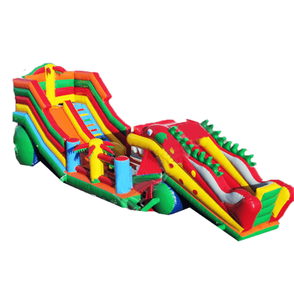 Большая надувная горка "Дракоша"