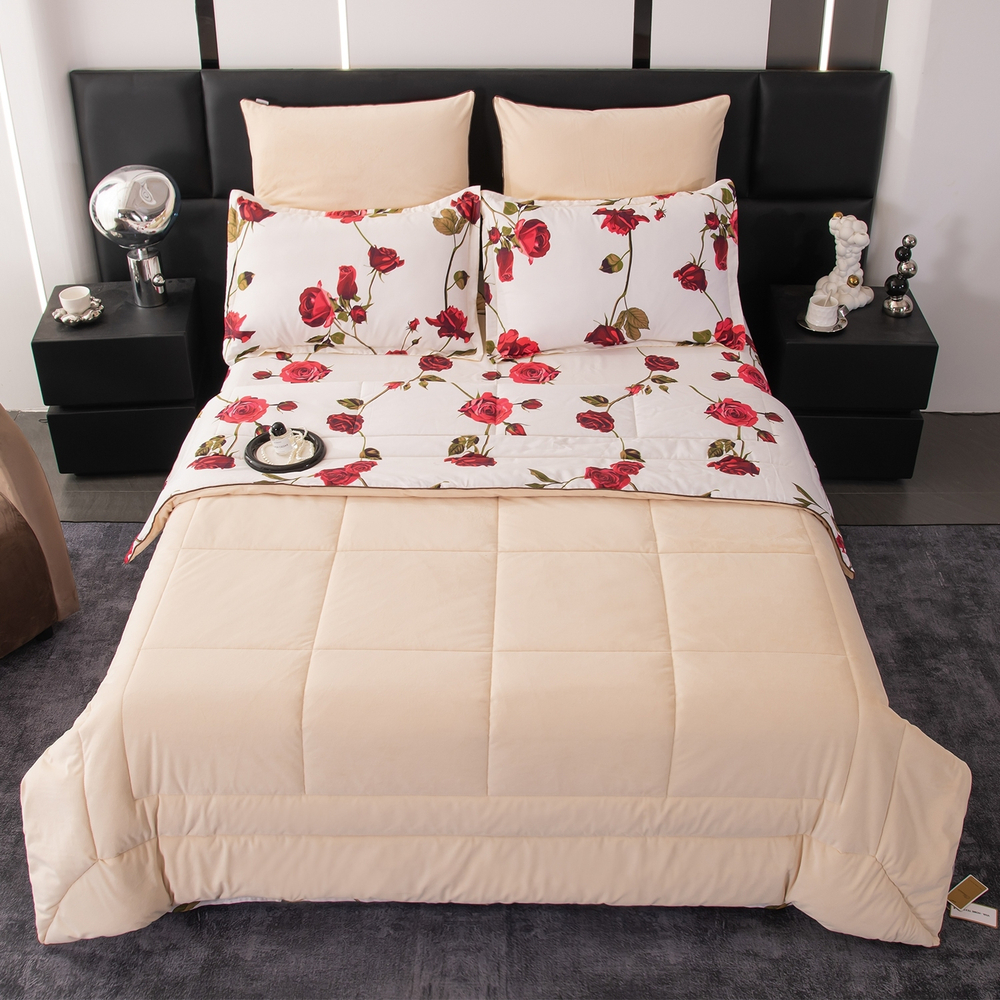 Комплект постельного белья Сатин Velouria Luxe с Одеялом VL015