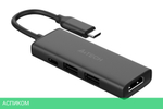 USB-хаб A4Tech DST-40C серый