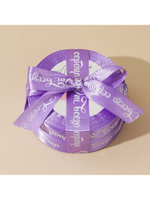 Лента атласная «От всего сердца», сиреневая, 2 см , 7370340