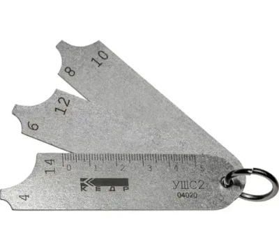 Шаблон сварщика УШС-2 с калибровкой