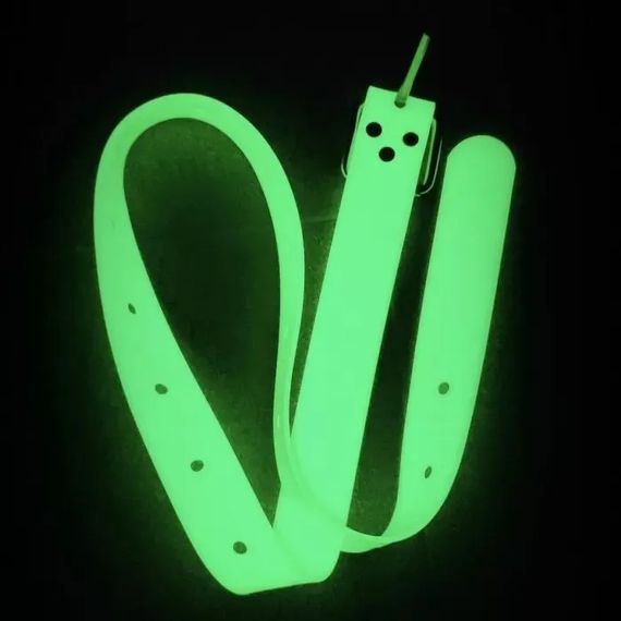 Пояс грузовой силиконовый ДайвМир зеленый светящийся