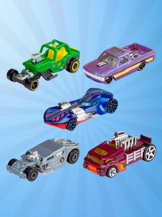 Набор из 5 машинок Хот Вилс Exposed Engines HLY79