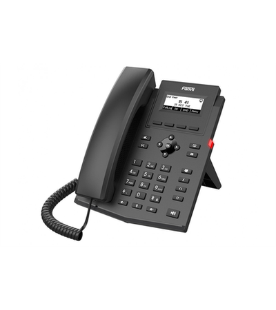 Fanvil X301 2xEthernet 10/100, LCD 128x48, 2,3 display, 6 Parties conference, HD voice, 2 SIP Line,Opus+IPV6, PSU