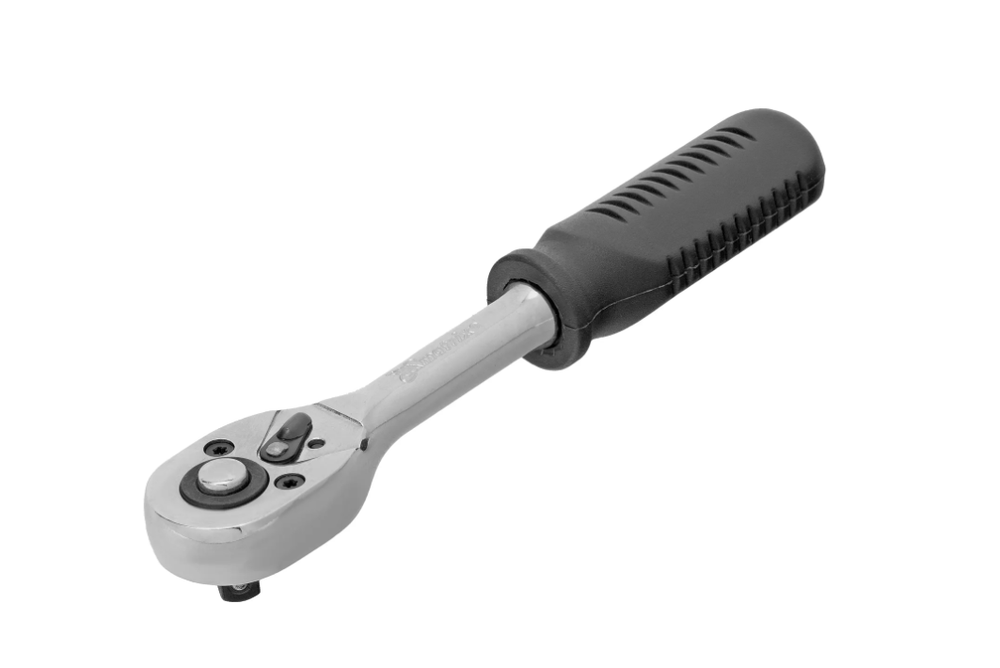 Ключ-трещотка 1/4", CrV, 45 зубьев, с быстрым сбросом, хром Matrix 14010