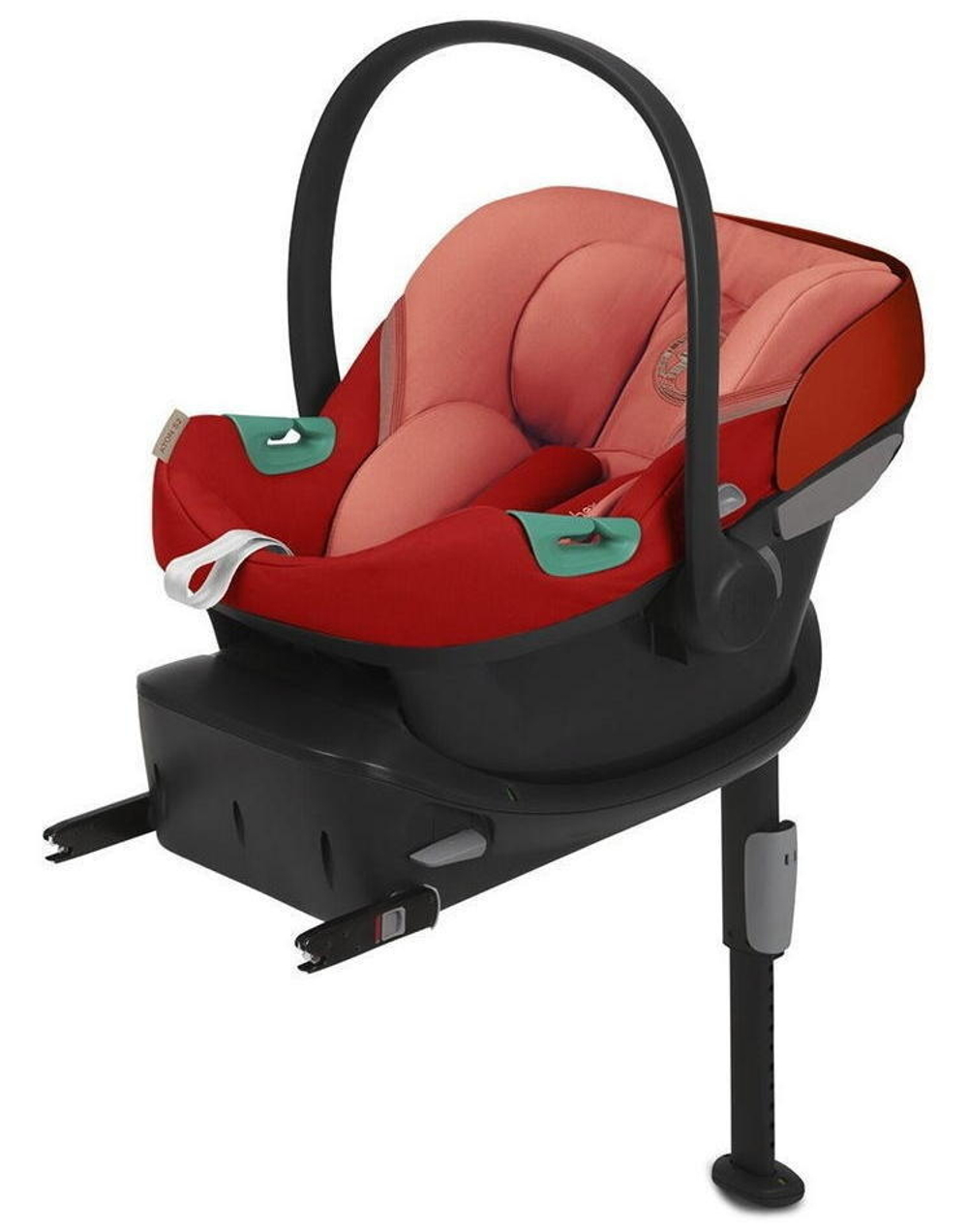Коляска Cybex Talos S Lux BLK complete Aton S2 Hibiscus Red Base One 4 в 1 Moon Black с дождевиками