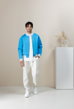 Бомбер мужской голубой 05-05-23 SS men