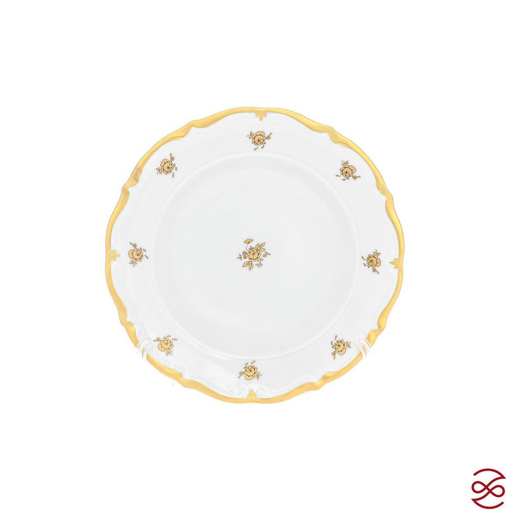 Набор тарелок Queen's Crown Золотая роза 18 предметов