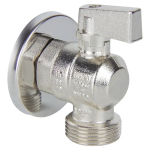 Кран шаровой TEBO для стиральной машины 1/2"x3/4" с отражателем
