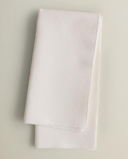 ZARA HOME САЛФЕТКИ ИЗ ПЛОТНОГО ХЛОПКА (2 ШТ.), БЕЛЫЙ
